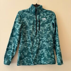 The North Face Teal Camo Ski Jacket